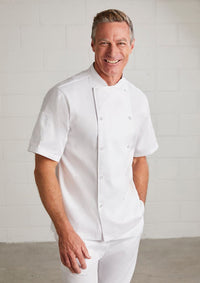 Biz Collection Zest Mens S/S Chef Jacket - CH232MS - Flash Uniforms 