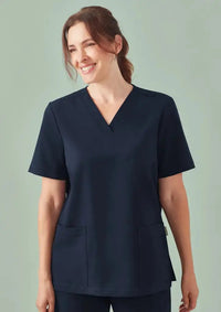 Biz Care Women's Pulse V-neck Scrub Top CU543LS  Simply Scrubs Australia