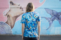 Softies Women's Butterfly Park Slim Fit Fun Scrub Top BPOT01  Simply Scrubs Australia