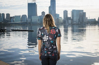 Softies Women's Dog Paw's Slim Fit Fun Scrub Top DPOT01  Simply Scrubs Australia