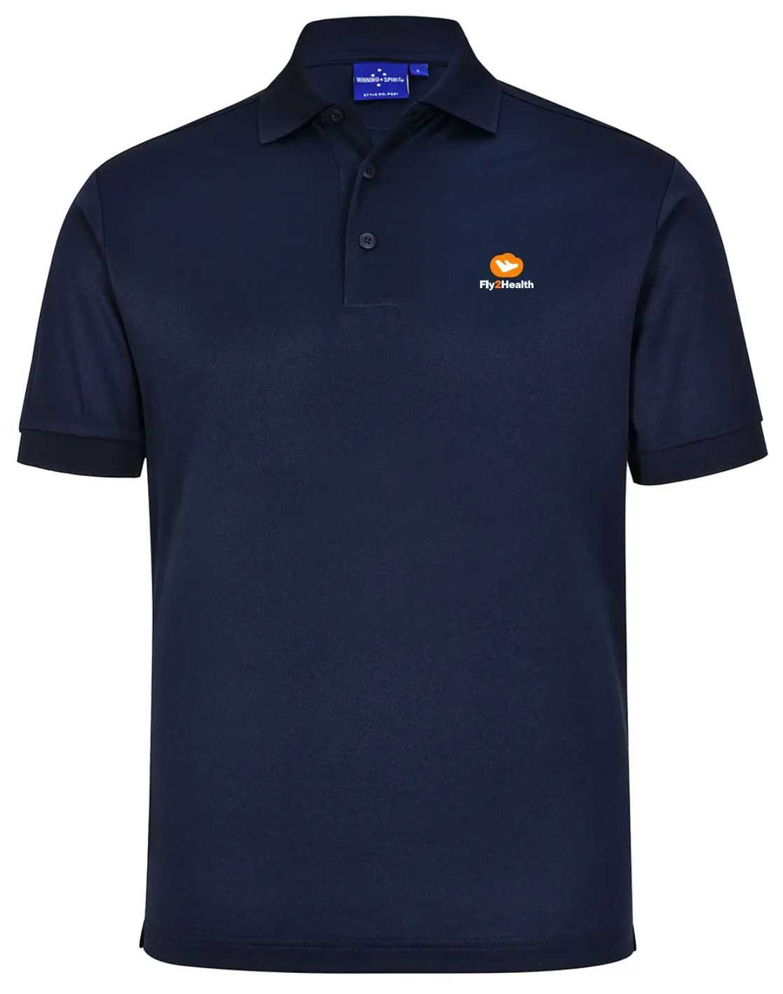 Fly2Health Men's Sustainable Poly/Cotton Corporate Polo Shirt PS91 Winning Spirit
