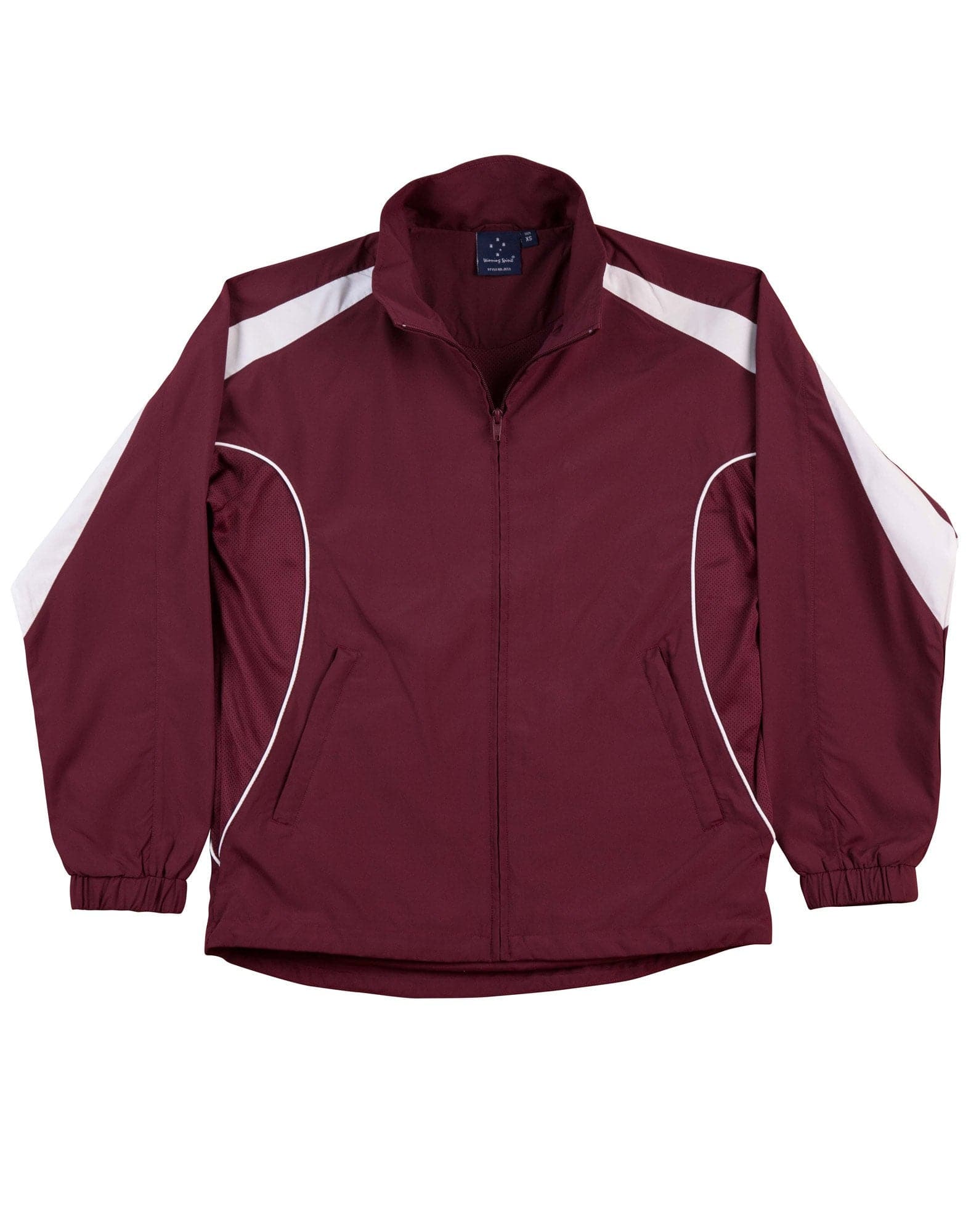 Legend Kids Warm Up Jacket JK53K Casual Wear Winning Spirit 6K Maroon/White 