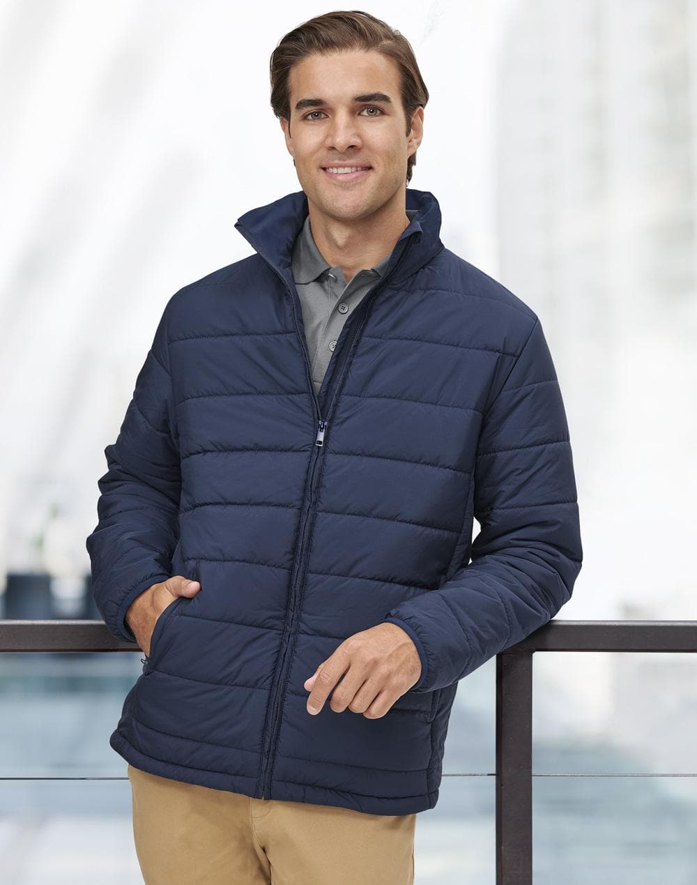 Winning Spirit Men's Sustainable Insulated Puffer Jacke JK59 Casual Wear Winning Spirit   