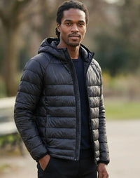 Winning Spirit Sustainable Lightweight Hooded Puffer Jacket JK67 