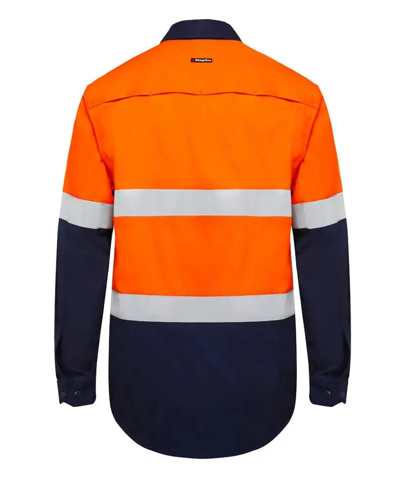 KingGee Men's Vented Spliced Drill Taped Shirt K54025  Metro Workwear