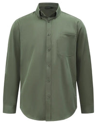 Benchmark Men's Smart Casual Cotton Blend Long Sleeve Shirt M7009L 