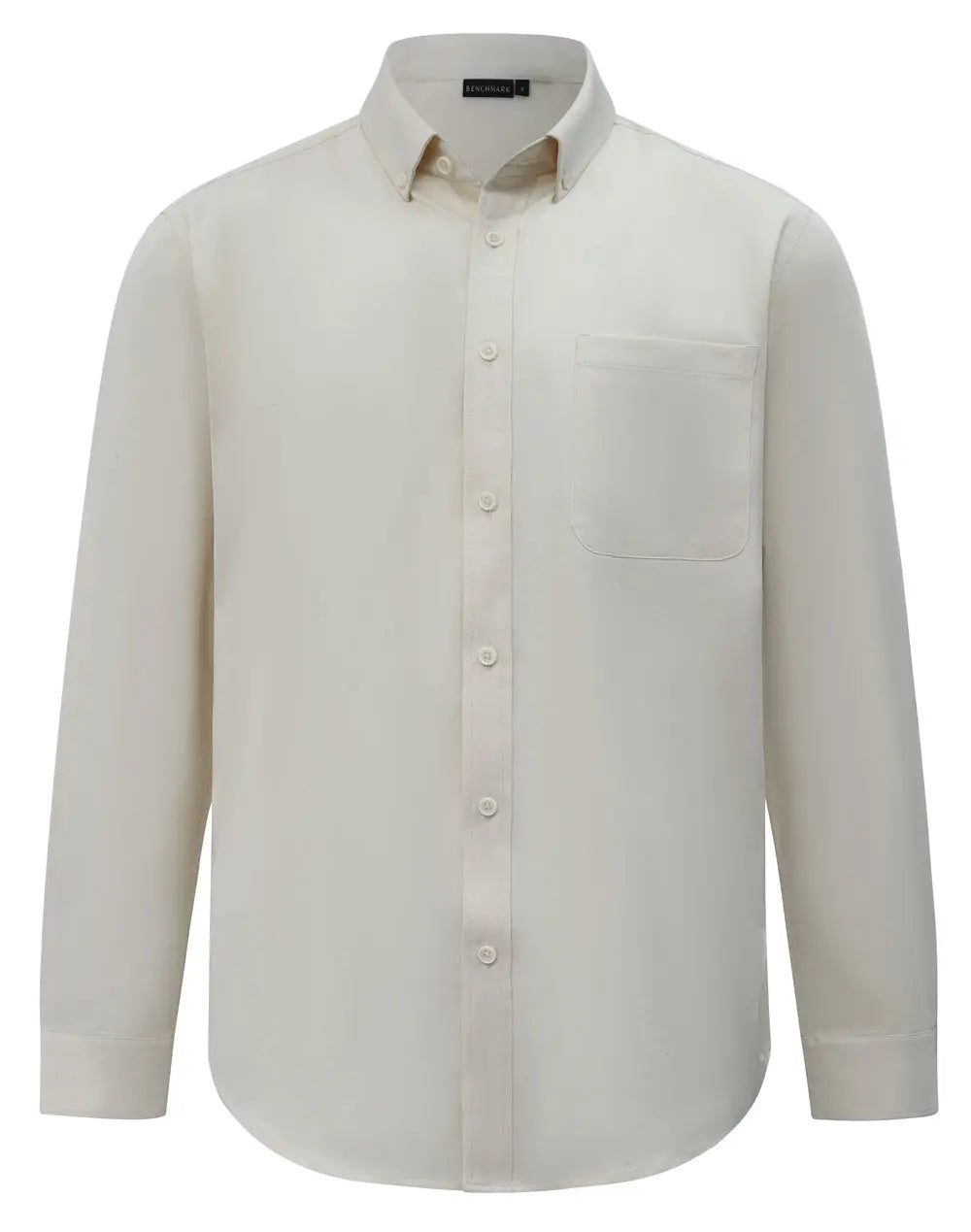 Benchmark Men's Smart Casual Cotton Blend Long Sleeve Shirt M7009L 