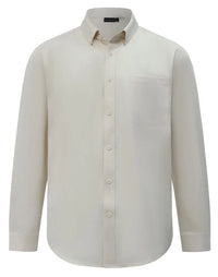 Benchmark Men's Smart Casual Cotton Blend Long Sleeve Shirt M7009L 