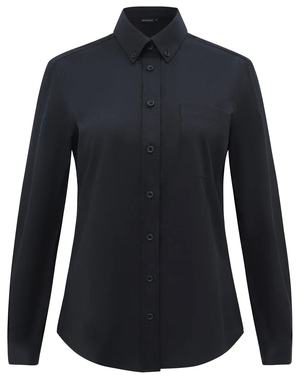Benchmark Women's Smart Casual Cotton Blend Long Sleeve Shirt M8009L 