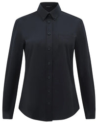 Benchmark Women's Smart Casual Cotton Blend Long Sleeve Shirt M8009L 