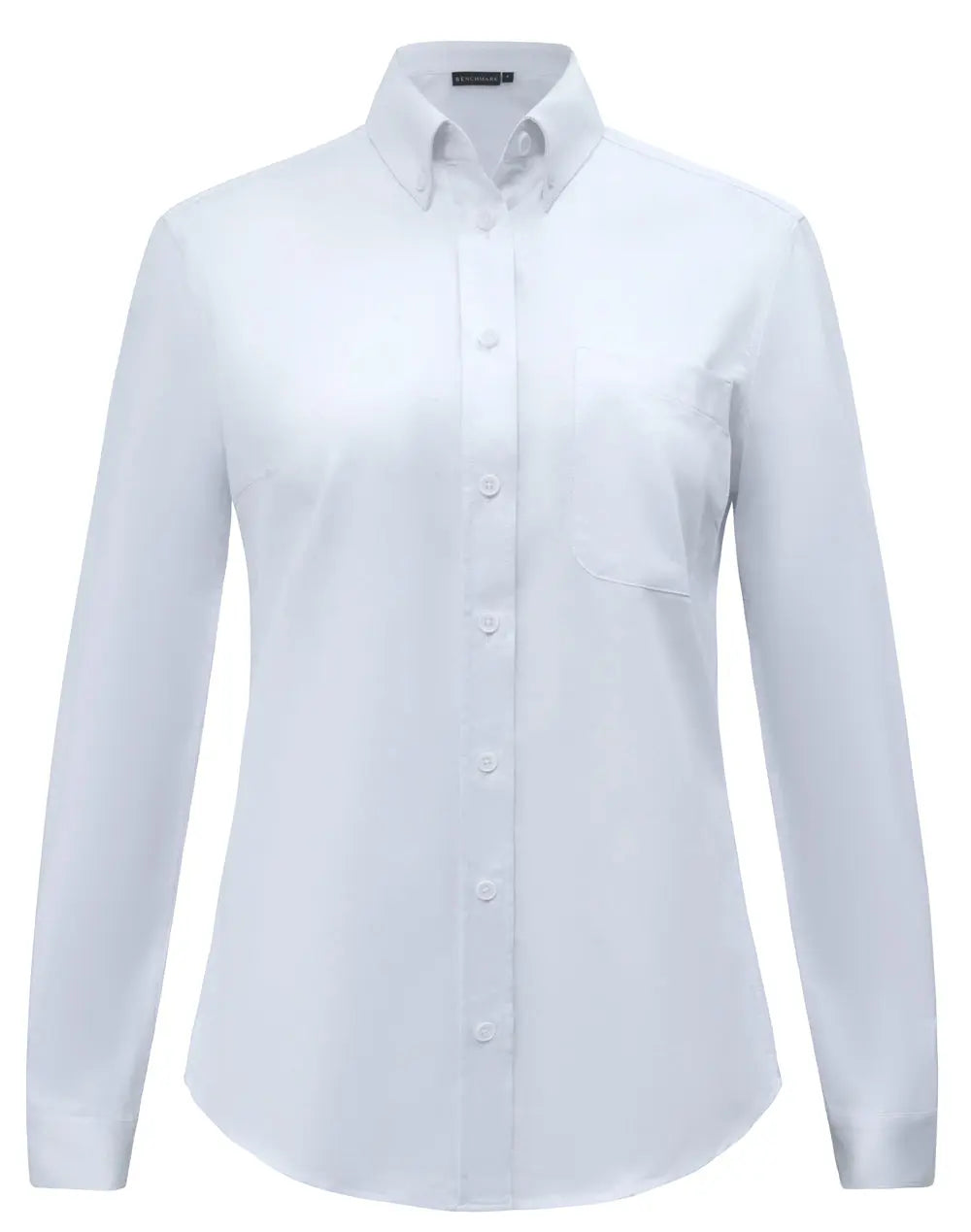 Benchmark Women's Smart Casual Cotton Blend Long Sleeve Shirt M8009L 