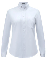 Benchmark Women's Smart Casual Cotton Blend Long Sleeve Shirt M8009L 