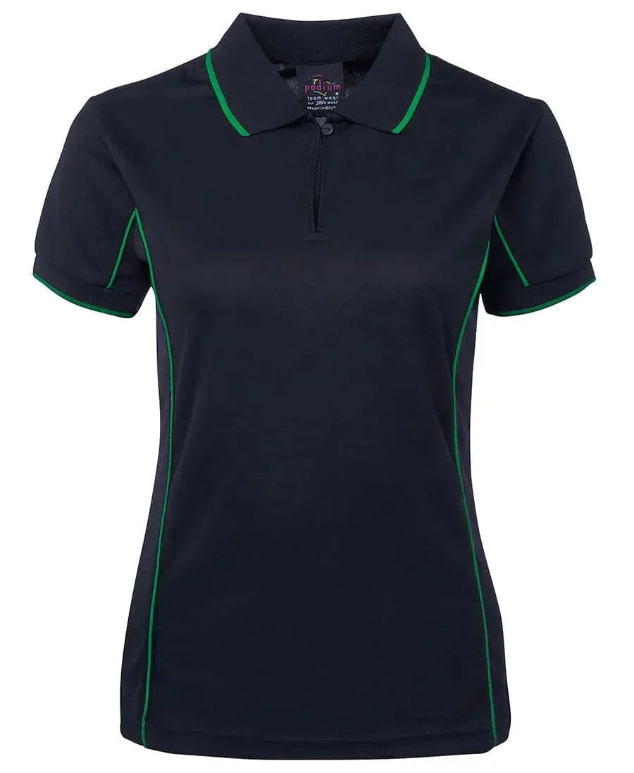 JB'S Wear Women’s Piping Work Polo 7LPI Casual Wear Jb's Wear Navy/Green 8 