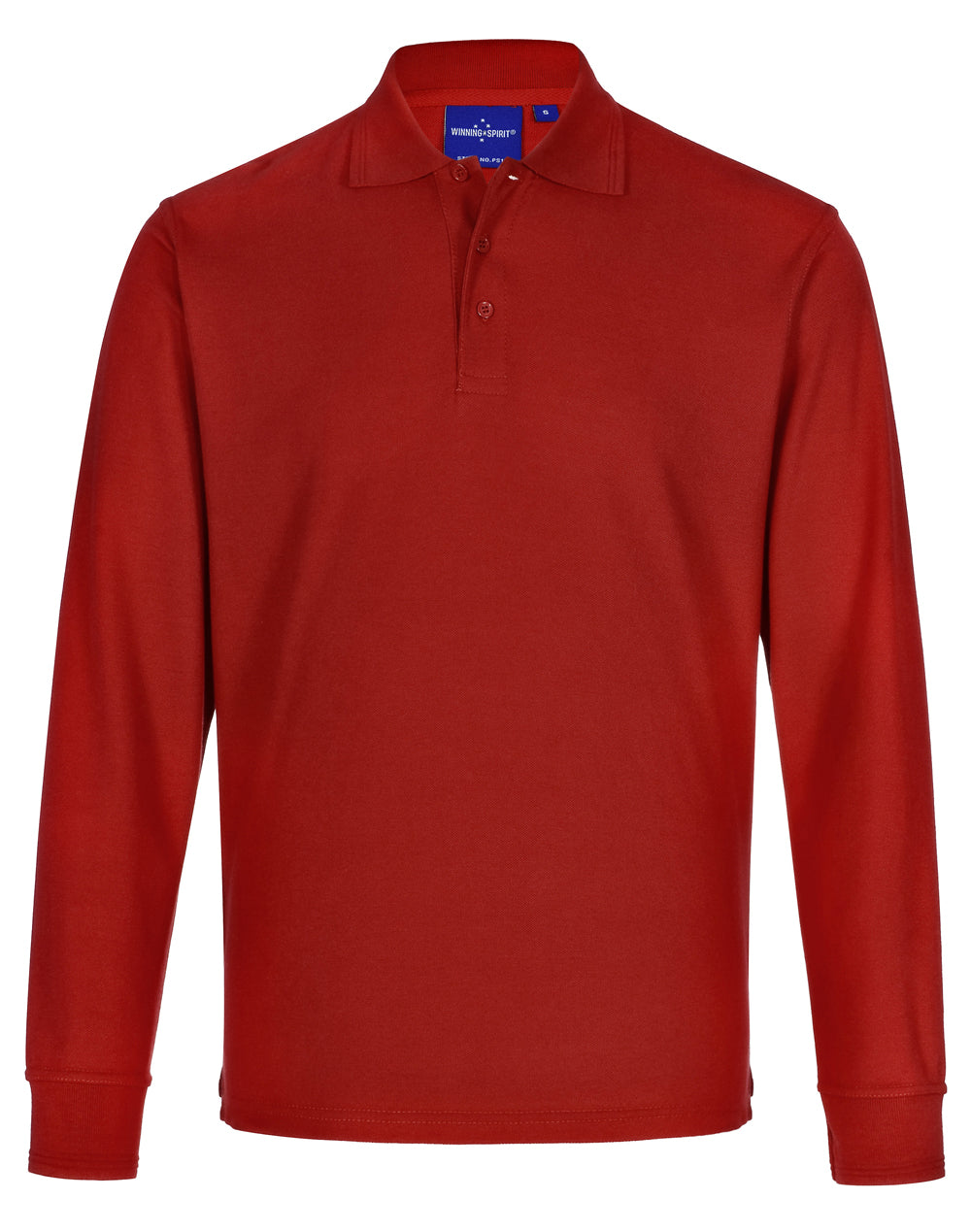 Winning Spirit Traditional Poly/Cotton Unisex Polo Shirt PS12 Casual Wear Winning Spirit Red XS 