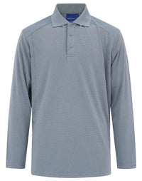 Men's Bamboo Charcoal Eco Fabric Long Sleeve Polo PS89 Winning Spirit