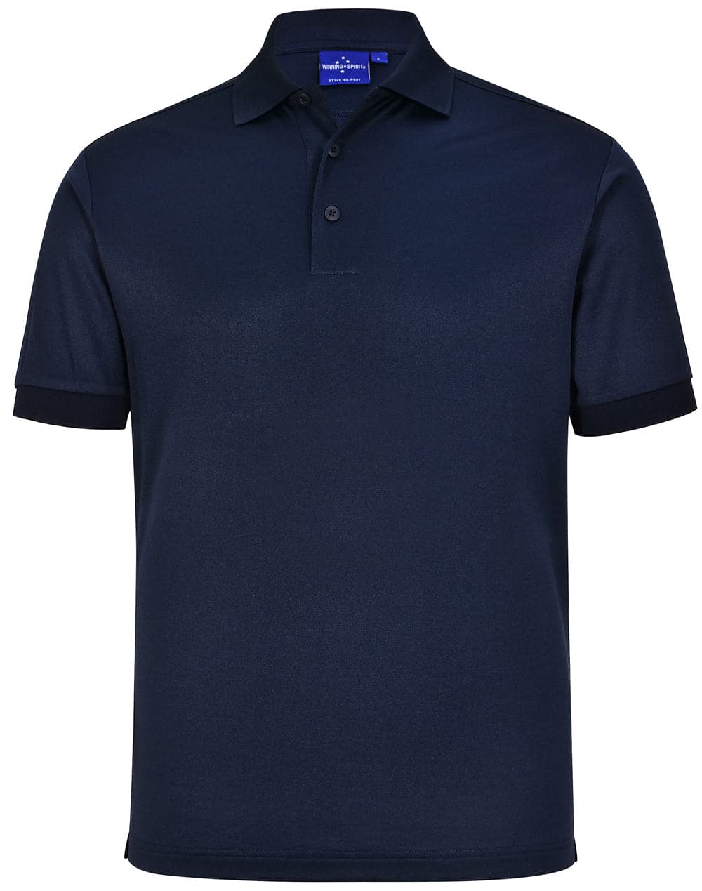 Winning Spirit Men's Sustainable Poly/Cotton Corporate Polo Shirt PS91 Casual Wear Winning Spirit Navy XS 