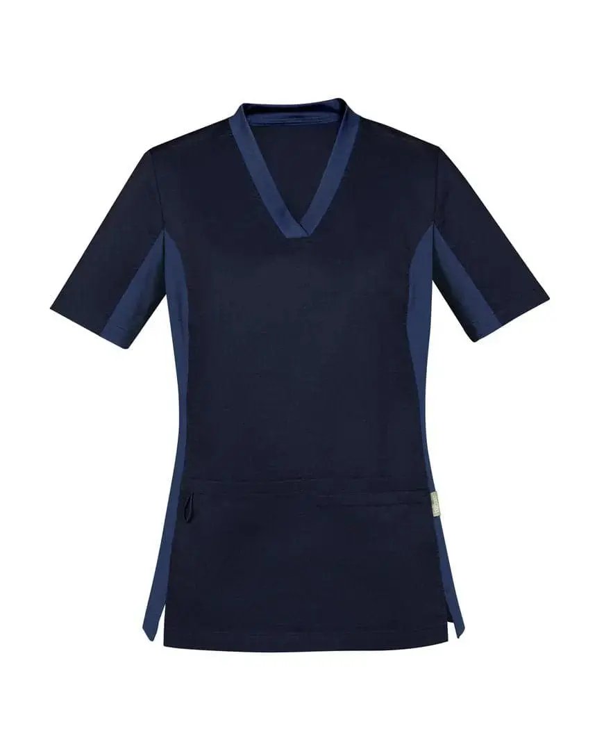 Biz Care Riley Womens V-Neck Scrub Top CST043LS - Simply Scrubs Australia