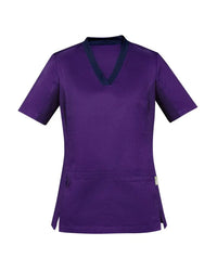 Biz Care Riley Womens V-Neck Scrub Top CST043LS - Simply Scrubs Australia