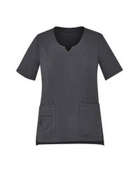 Biz Care Womens Tailored Fit Round Neck Scrub Top CST942LS - Simply Scrubs Australia