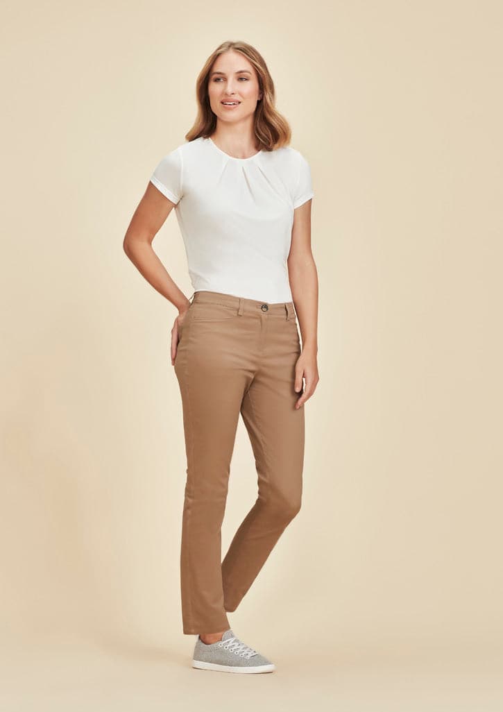 Biz Collection Traveller Womens Slim Leg Chino Pants RGP263L - Flash Uniforms 