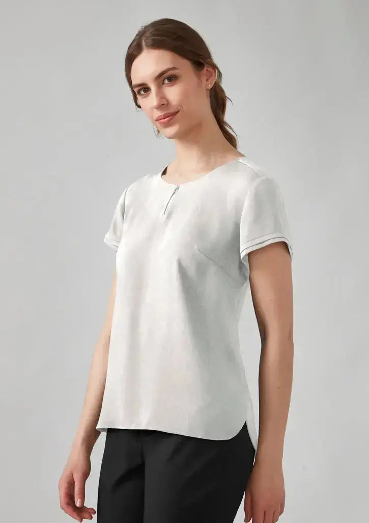 Biz Corporates Evelyn Short Sleeve Blouse RU569LS Biz Corporates