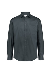 Biz Collection Men’s Fitzroy Classic Fit Long Sleeve Shirt S624M in Slate
