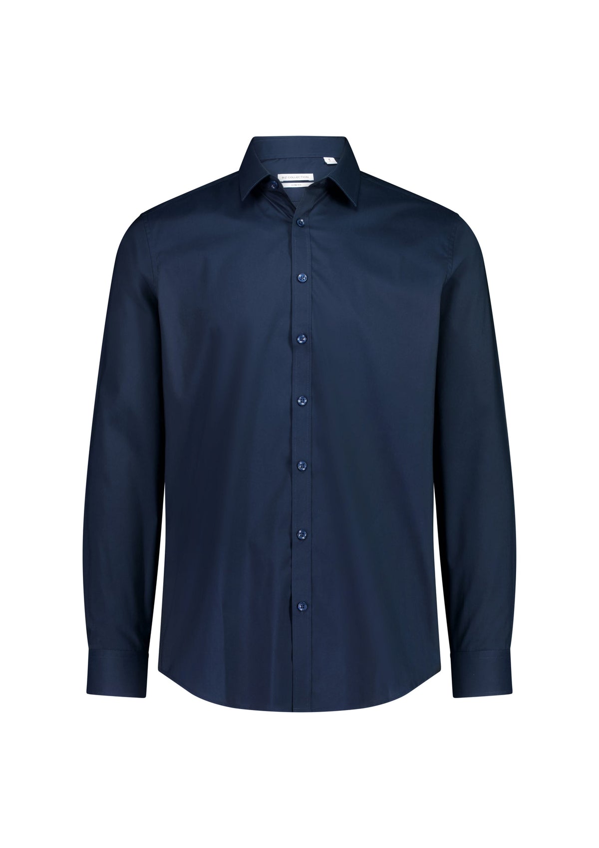 Biz Collection Men’s Fitzroy Slim Fit Long Sleeve Shirt S625M in Navy