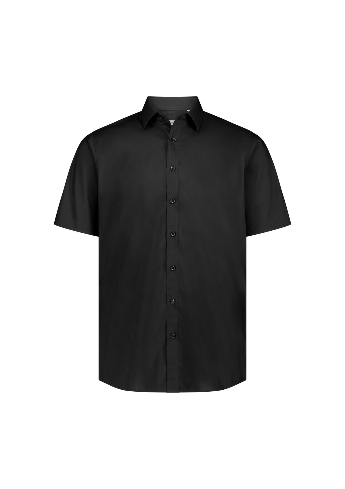Biz Collection Men’s Fitzroy Classic Fit Short Sleeve Shirt S635M in Black