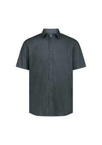 Biz Collection Men’s Fitzroy Classic Fit Short Sleeve Shirt S635M in Slate