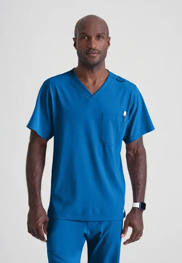Skechers by Barco Men's Structure V-Neck Scrub Top SK0112  