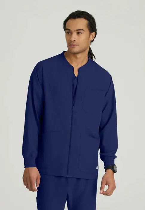 Skechers by Barco Men's Structure Warmup Scrub Jacket SK0408  