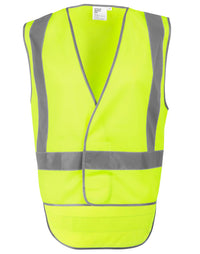 Hi Vis Safety Vest-X Back with Tail SW72 Australian Industrial Wear