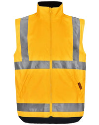 VIC Rail Hi Vis Reversible Safety Unisex Vest SW76 Metro Workwear.