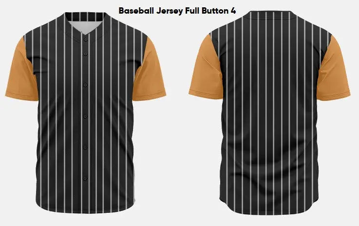 Custom Sublimated Baseball Jersey Full Button BASE02 Flash Uniforms