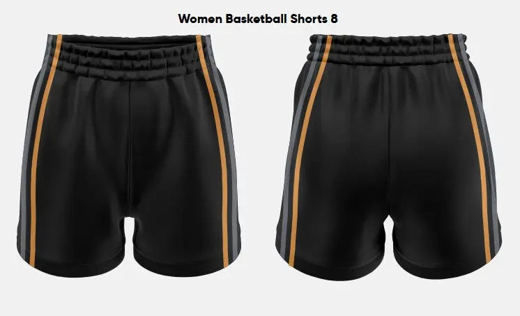 Custom Sublimated Women's Basketball Shorts BASS03 Flash Uniforms