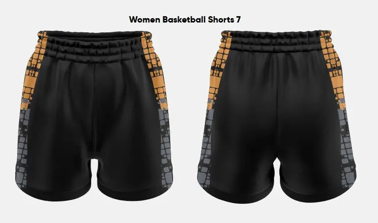 Custom Sublimated Women's Basketball Shorts BASS02 Flash Uniforms