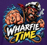 Wharfie Time Printed Cotton T-Shirt