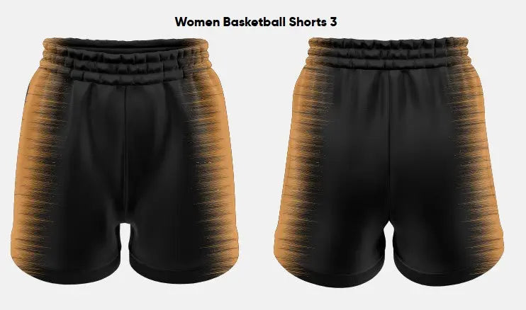 Custom Sublimated Women's Basketball Shorts BASS01 Flash Uniforms