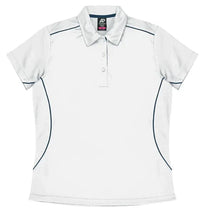 Aussie Pacific Kuranda Lady Polo Shirt 2323  Aussie Pacific WHITE/NAVY 6 