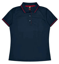 Aussie Pacific Cottesloe Lady Polo Shirt 2319  Aussie Pacific NAVY/RED 6 