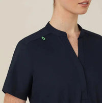 Next-gen Antibacterial Active Blackburn Mandarin Collar Scrub Top  CATUMM - Simply Scrubs Australia