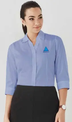 Centrecare Staff Hudson Womens 3/4 Sleeve Shirt 40311 Biz Corporates