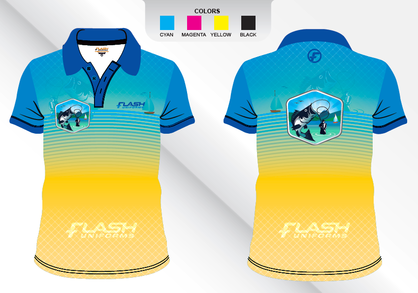 Custom Sublimated Fishing Polo Shirt SP32  Sublimation   