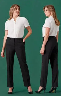 Biz Corporate Women's Renew Tapered Adjustable Waist Pants RGP404L Metro Workwear.