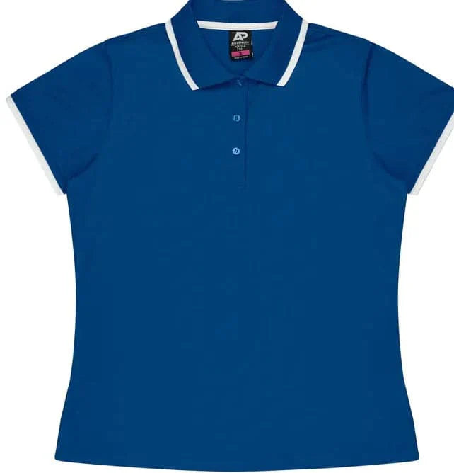 Aussie Pacific Portsea Lady Polo Shirt 2321  Aussie Pacific ROYAL/WHITE 6 