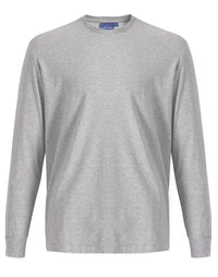 Men's Long Sleeve Premium Cotton Face Tee TS47 