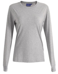 Women's Long Sleeve Premium Cotton Face Tee TS48 
