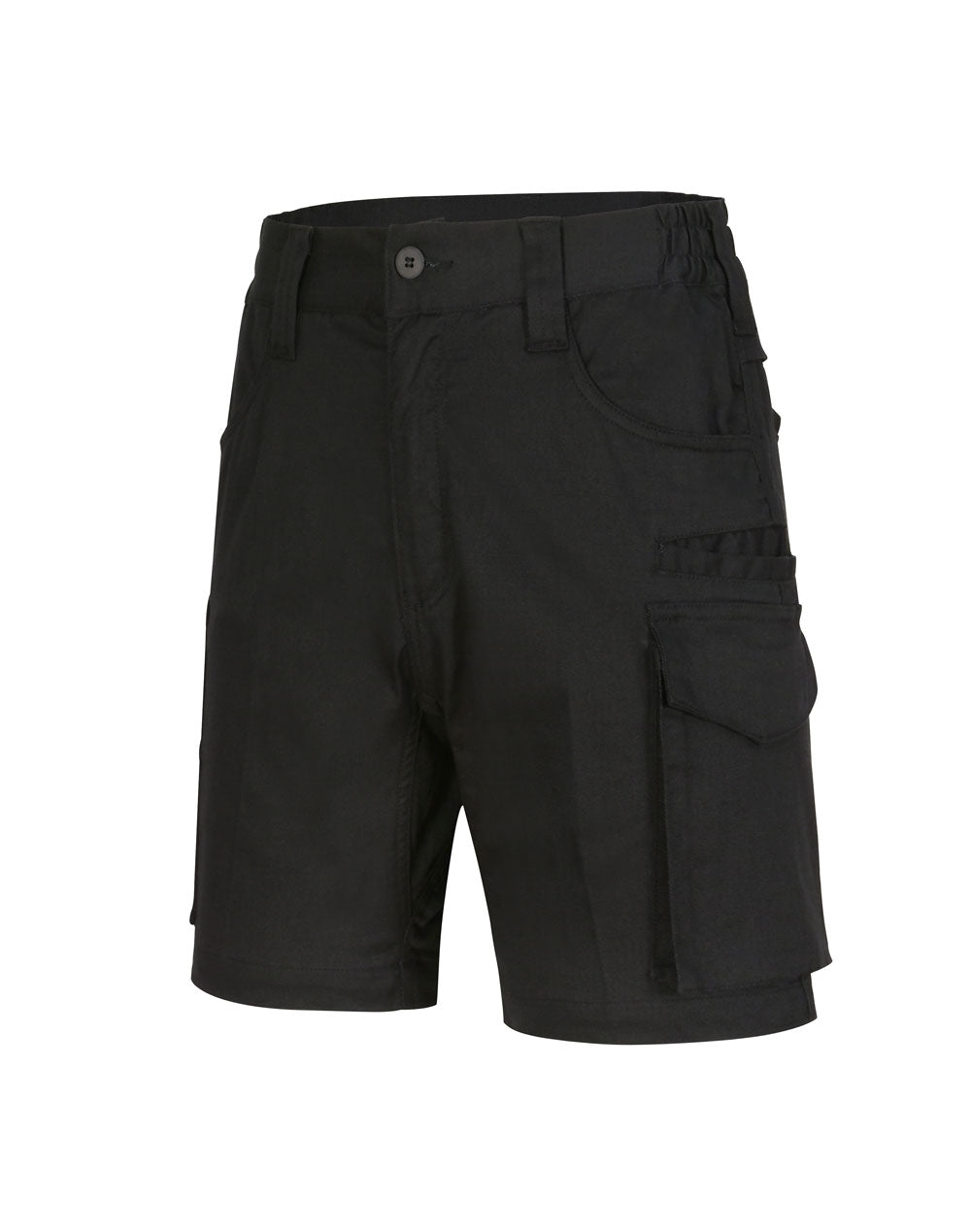 Unisex Cotton Stretch Rip Stop Work Shorts WP27 Work Wear Australian Industrial Wear 72R Black 