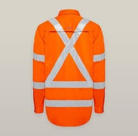 Hard Yakka Women's Taped Hi Vis Core X Back Shirt Y08420