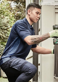 SYZMIK Short Sleeve Men's Spark Polo Shirt ZH165  Metro Workwear